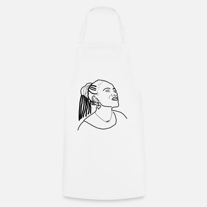 african queen - Cooking Apron - white