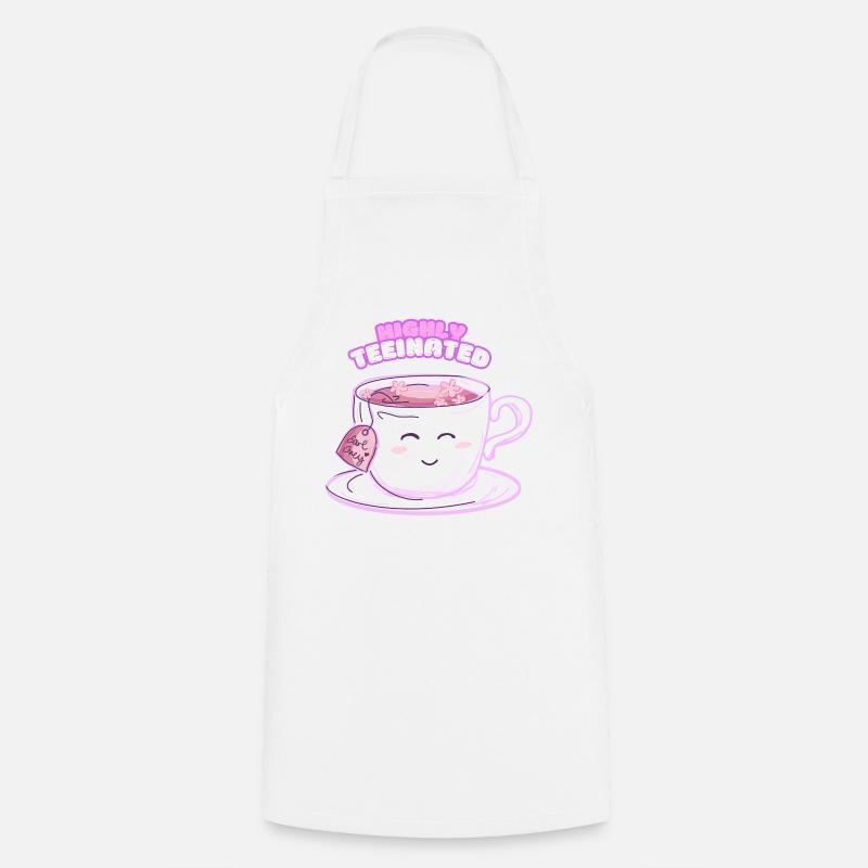 Highly Teeinated – Tee-shirt drôle avec le sourire - Tablier de cuisine - blanc