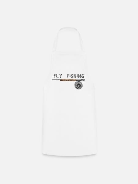 Fly fishing - Kochschürze - Weiß