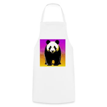 panda - Tablier de cuisine - blanc - Devant - AI Model Male 185 dark (185cm)