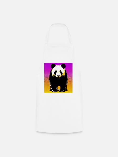 Panda - Kochschürze - Weiß