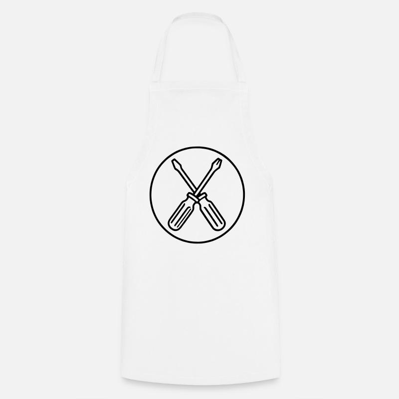Screwdriver - Cooking Apron - white