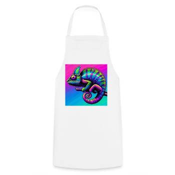 chameleon - Cooking Apron - white - Front - AI Model Male 185 dark (185cm)