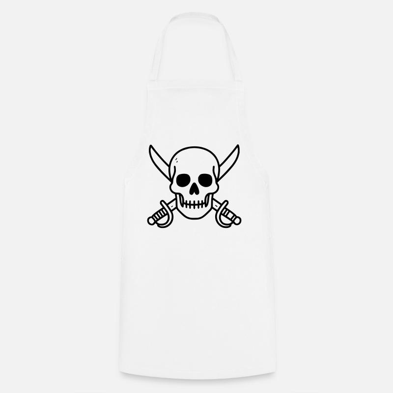 Pirates - Tablier de cuisine - blanc