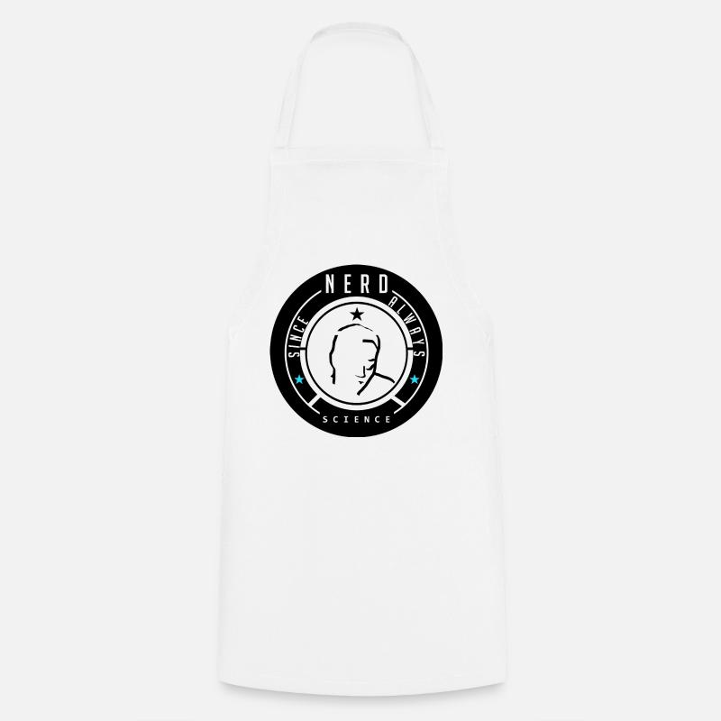 Nerd Ala Waa Science Motivation T-Shirt - Cooking Apron - white