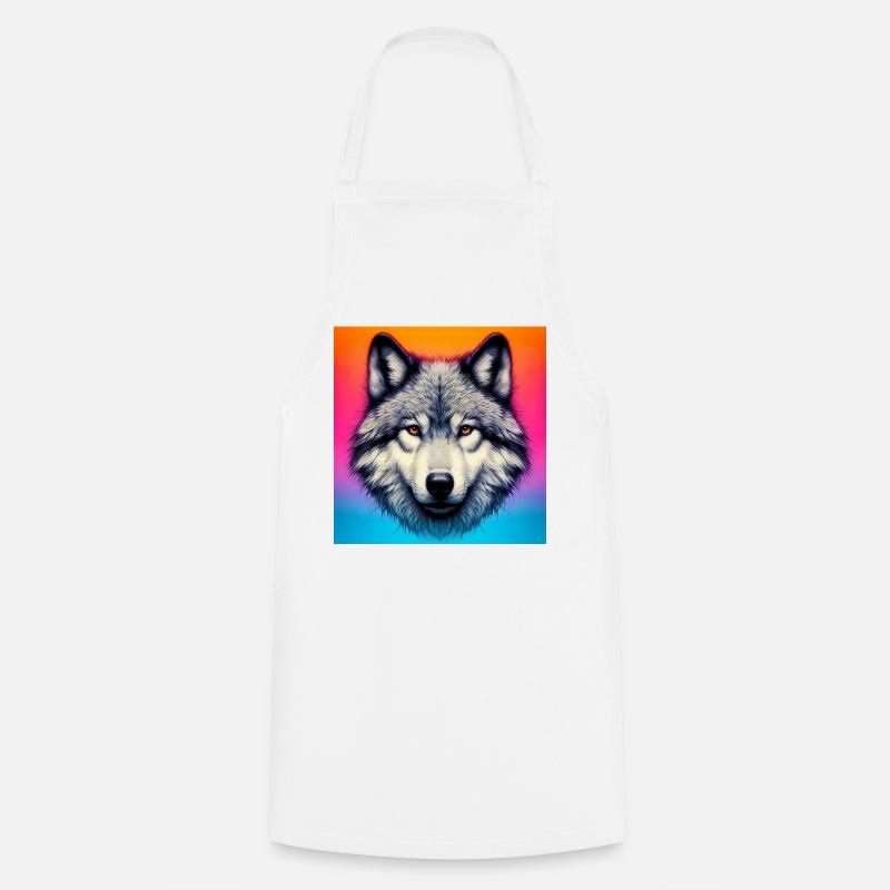 Wolf - Kochschürze - Weiß