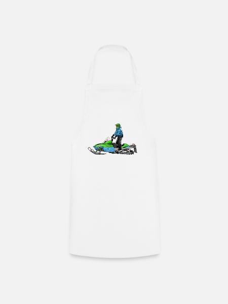 Snowmobile - Kochschürze - Weiß