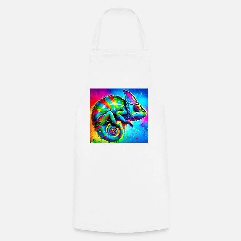 caméléon - Tablier de cuisine - blanc