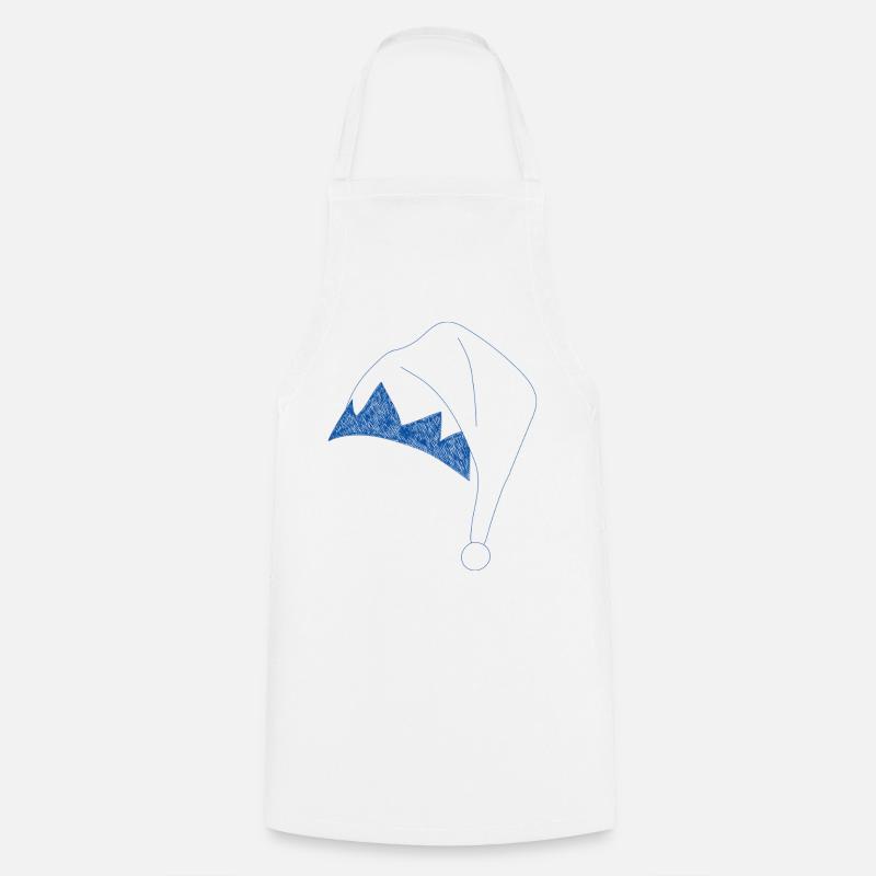 Christmas Elf Hat - Cooking Apron - white