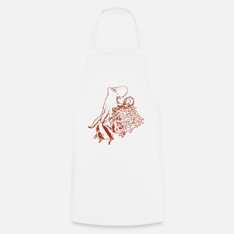 OCTOPUS - Cooking Apron - white