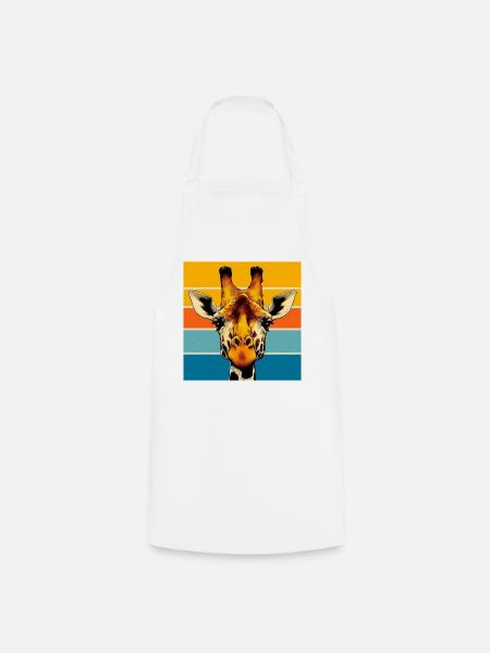 Giraffe - Kochschürze - Weiß