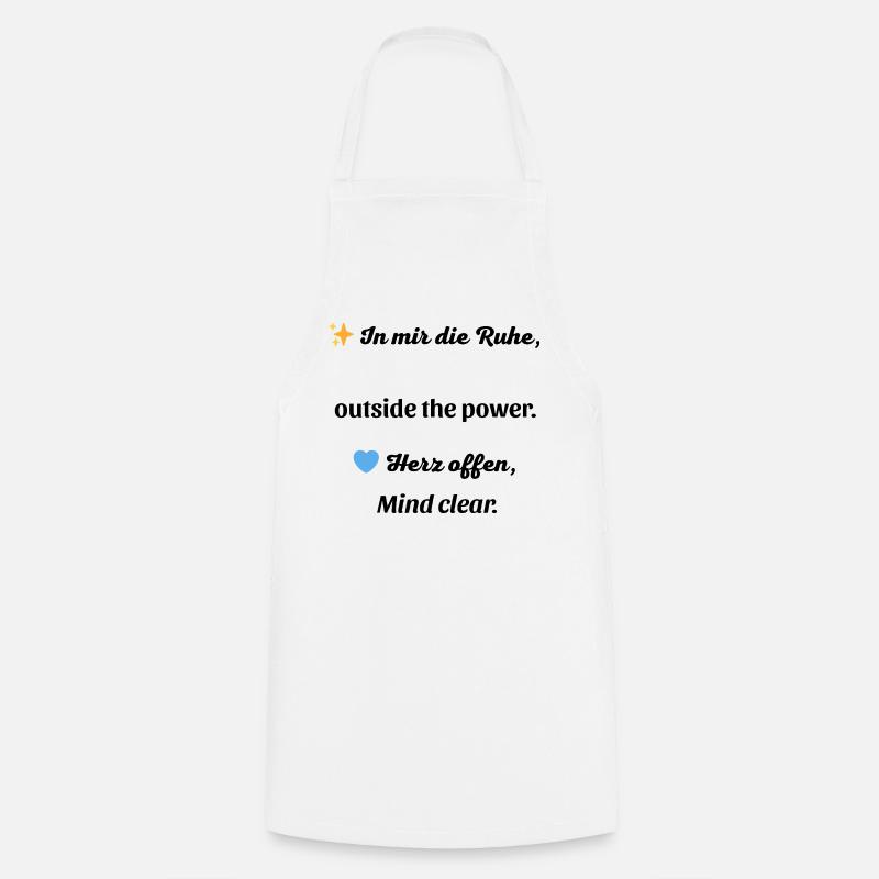 Outside the power - Cooking Apron - white