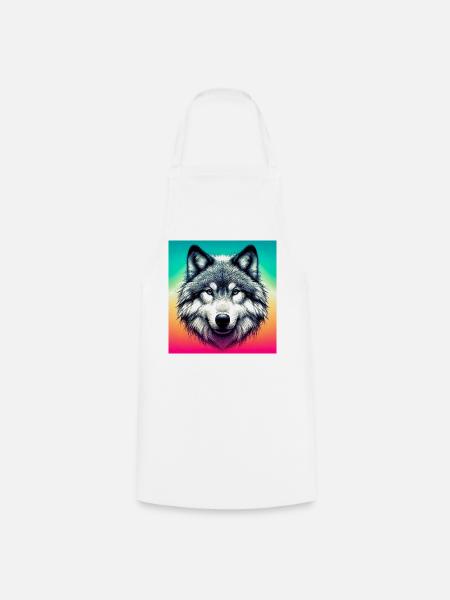 Wolf - Kochschürze - Weiß