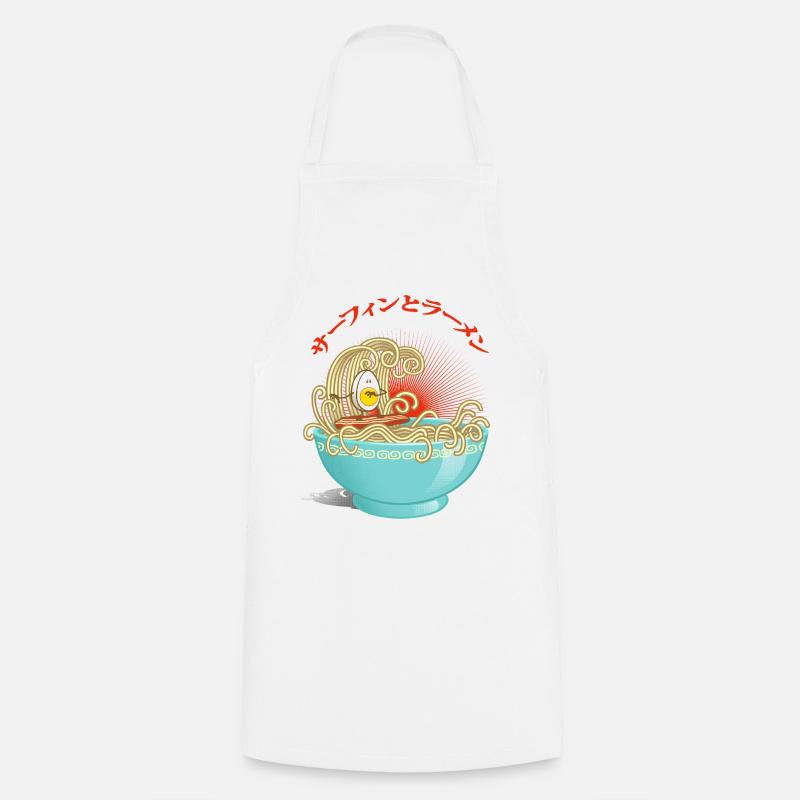 Surf and ramen - Cooking Apron - white