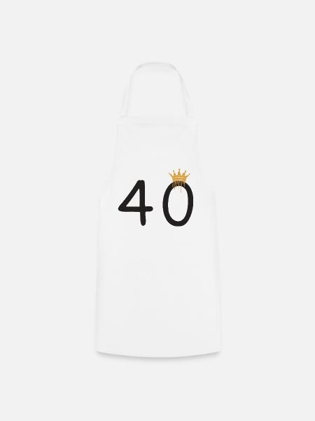 40 - Kochschürze - Weiß