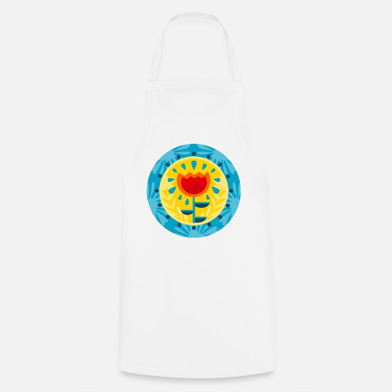 POP FLOWER - Cooking Apron - white
