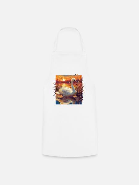 Schwäne Schwan - Kochschürze - Weiß