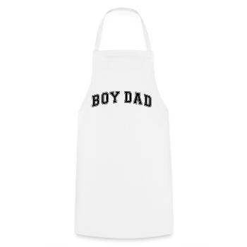Boy Dad Vater eines Sohnes Papa Vatertag - Kochschürze - Weiß - Vorne - AI Model Male 185 dark (185cm)