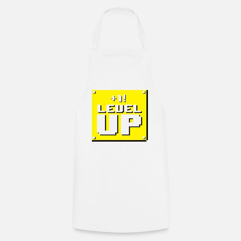 Level-Up-Panel - Kochschürze - Weiß
