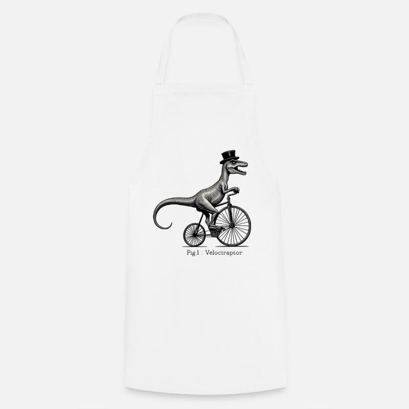 Velociraptor - Tablier de cuisine - blanc