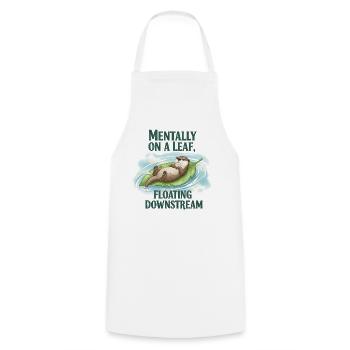 Recovery Chiller Saying Mental Health - Cooking Apron - white - Front - AI Model Male 185 dark (185cm)