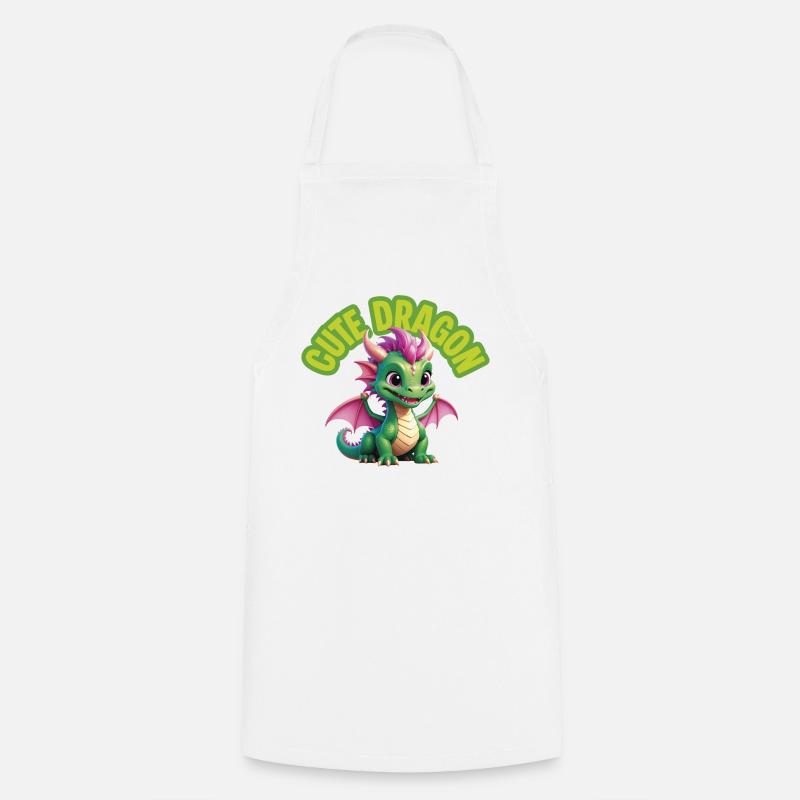 Dragon mignon - Tablier de cuisine - blanc