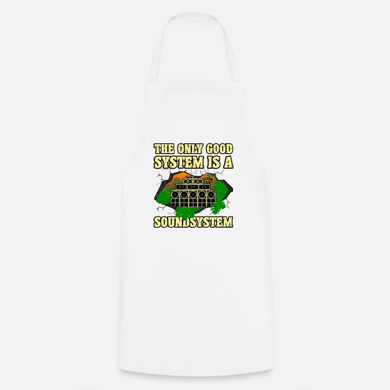 Dub Soundsystem - Cooking Apron - white
