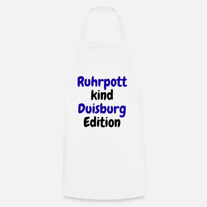 Ruhrpott Kind - Édition Duisbourg - Tablier de cuisine - blanc