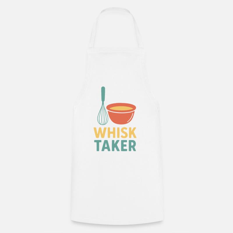 Fouet Taker Illustration Design - Tablier de cuisine - blanc