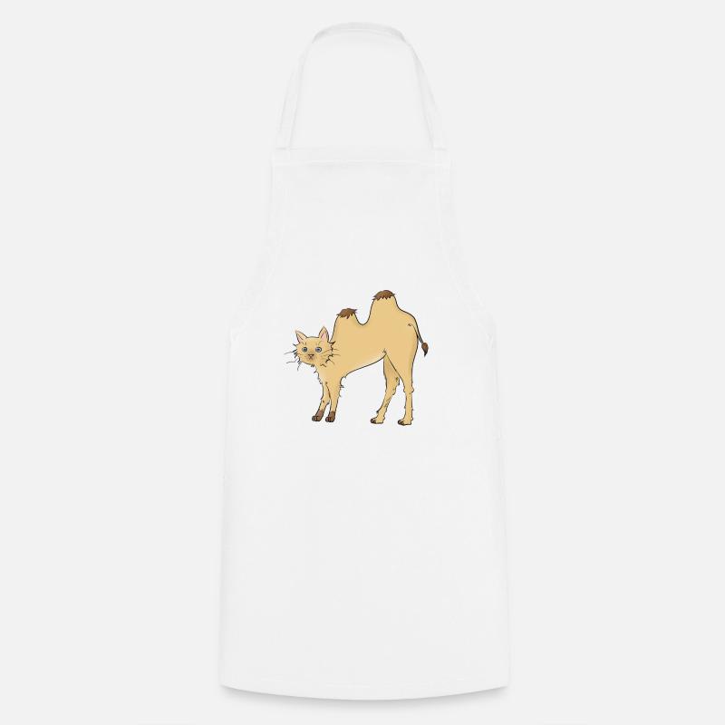 Chat-meau - Tablier de cuisine - blanc
