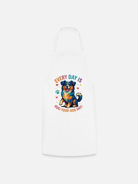 Australian Shepherd - Kochschürze - Weiß