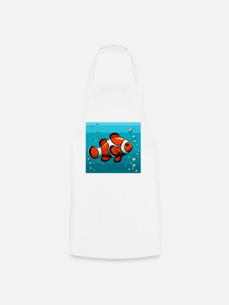 Clownfisch - Kochschürze - Weiß