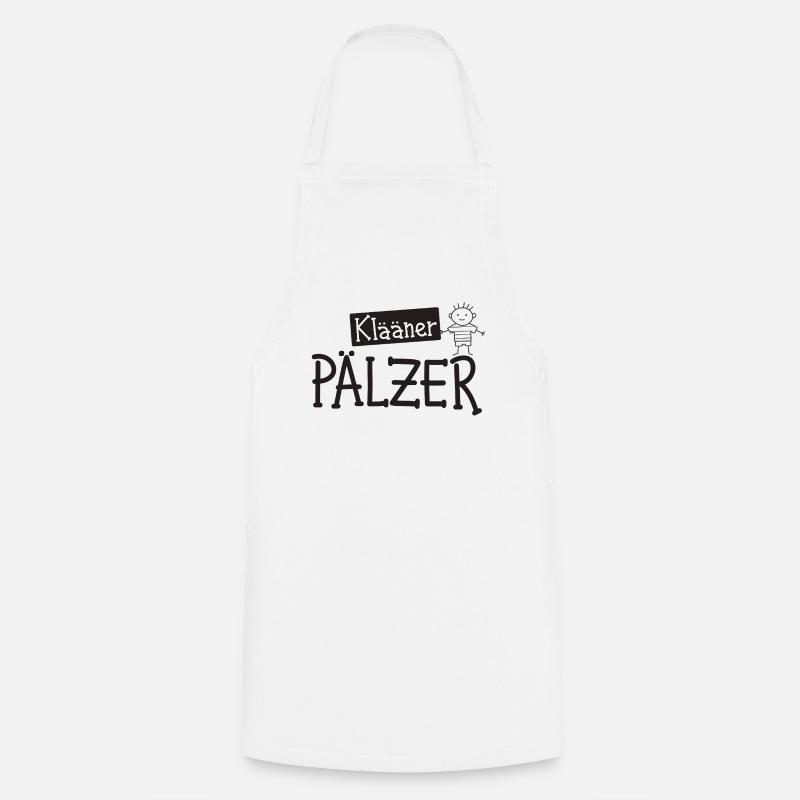 Klääner Pälzer Kinderdesign - Pfälzer Junge - Tablier de cuisine - blanc