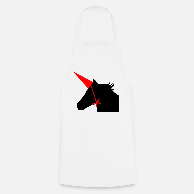 Unicorn hat - Cooking Apron - white