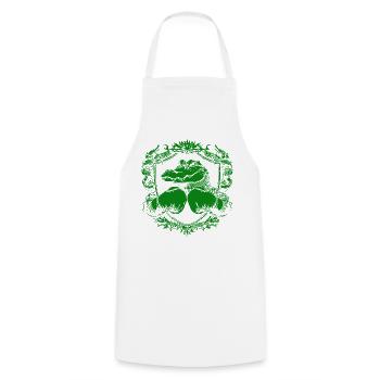 Crocodile Boxing Gloves - Cooking Apron - white - Front - AI Model Male 185 dark (185cm)
