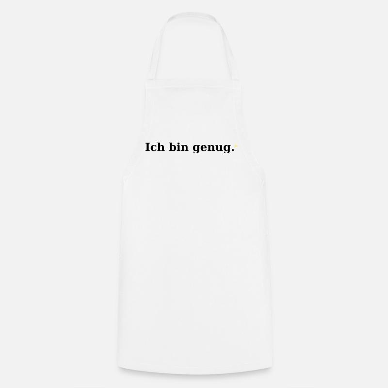 I'm enough - Cooking Apron - white
