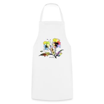 Fleur - Tablier de cuisine - blanc - Devant - AI Model Male 185 dark (185cm)