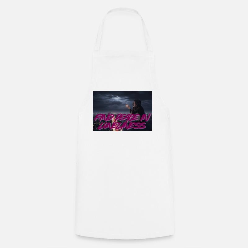 Lonely Peace - Cooking Apron - white