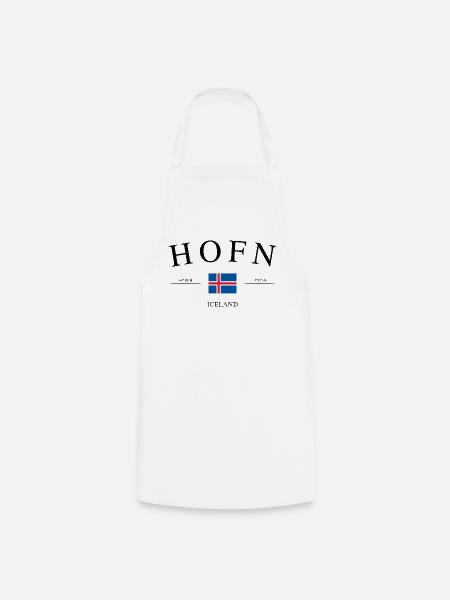 Höfn Island – Urlaub Souvenir & Geschenk - Kochschürze - Weiß