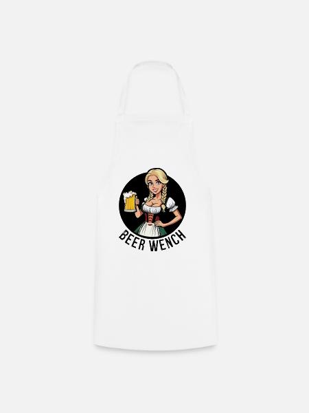 Bierweibchen - Kochschürze - Weiß