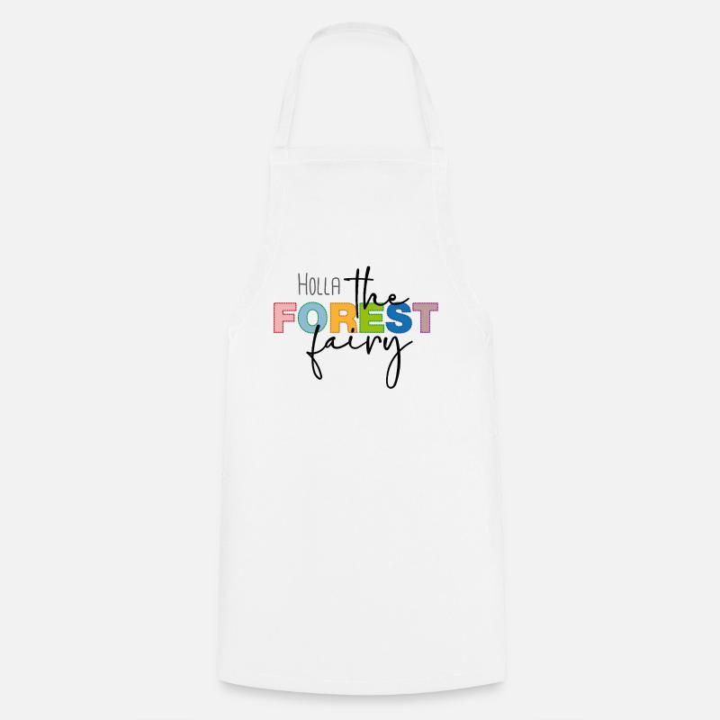 Holla, la fée de la forêt - Tablier de cuisine - blanc