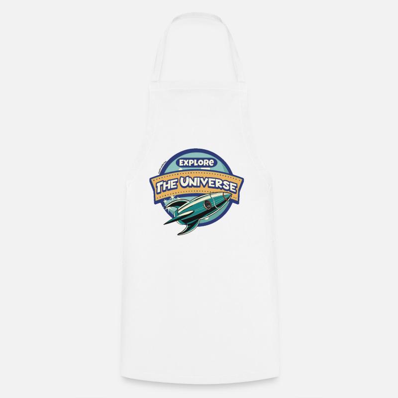 Space Explorer - Explorez l’Univers - Tablier de cuisine - blanc