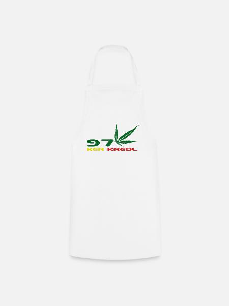 Design Cannabis Leaf Afrika - Kochschürze - Weiß