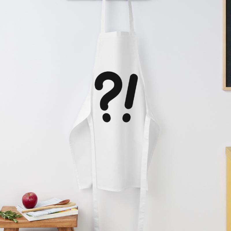 Points d’interrogation et points d’exclamation Tablier de cuisine