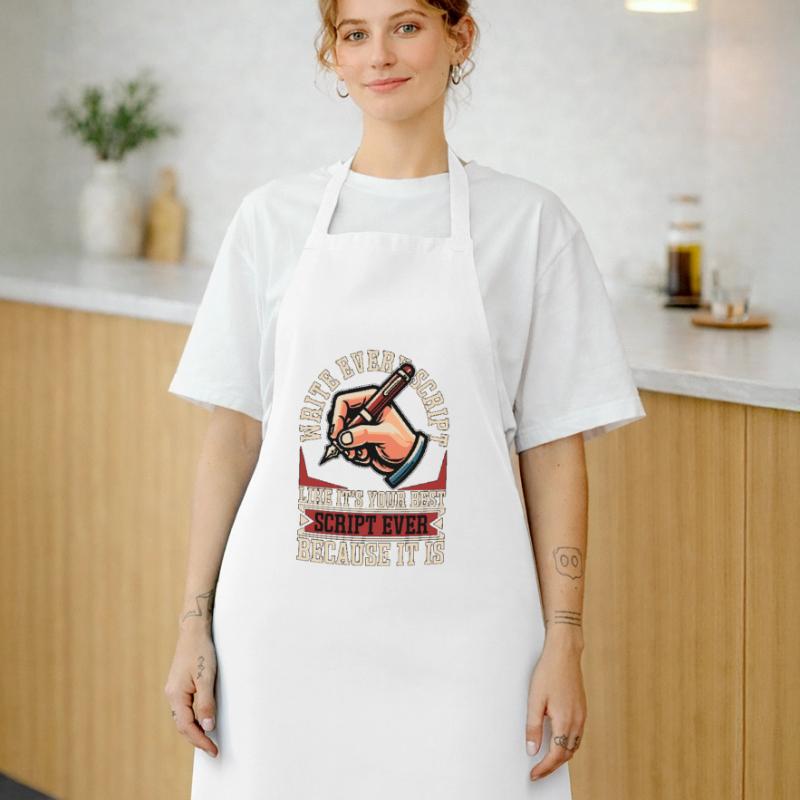 Scénariste Écrivez chaque scénario comme un script Tablier de cuisine