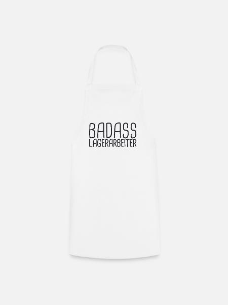 Lagerarbeiter Badass - Kochschürze - Weiß
