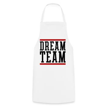Dream Team - Cooking Apron - white - Front - AI Model Male 185 dark (185cm)