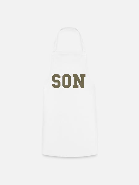 SON – College Style Statement - Kochschürze - Weiß