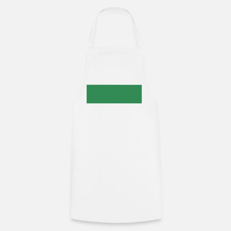 Abstract Green Rectangle Print - Cooking Apron - white