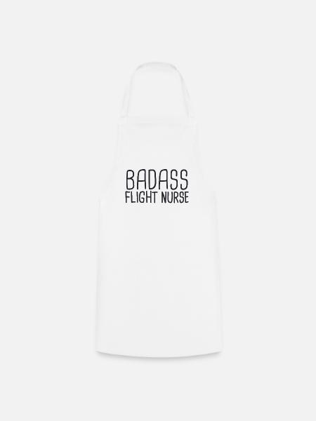 Flight Nurse Badass Luftrettung - Kochschürze - Weiß